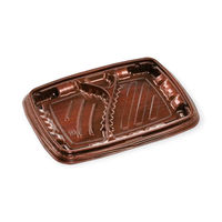 エフピコ 弁当容器 MSDレイア24-18-4 Mオーク 7E012435 1ケース(600個(50個×12))（直送品）