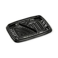 エフピコ 弁当容器 MSDレイア24-17-1 黒 7E012438 1ケース(600個(50個×12))（直送品）