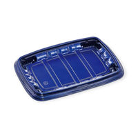 エフピコ 弁当容器 MSDレイア24-17 Mブルー 7E012450 1ケース(600個(50個×12))（直送品）