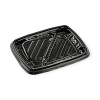 エフピコ 弁当容器 MSDレイア24-19S-1 黒 7E012471 1ケース(600個(50個×12))（直送品）