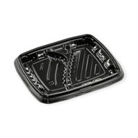 エフピコ 弁当容器 MSDレイア22-18-2 黒 7E022223 1ケース(600個(50個×12))（直送品）