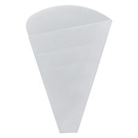 天満紙器 クレープ袋 TSK13 無地三角袋T05 白 スパイラル 8906529 1ケース(2000個(100個×20))（直送品）