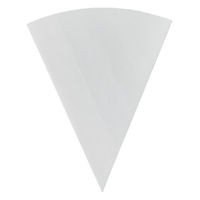 天満紙器 コーンスリーブ TSK24 ワッフルコーンL-043(白) 8906535 1ケース(2500個(100個×25))（直送品）