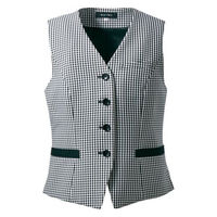 住商モンブラン BG6002-0_9 ベスト レディス 黒チェック 9号 1ケース(1個)（直送品）