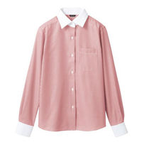 住商モンブラン BV2201-5_17 シャツ レディス 長袖 ワインストライプ 17号 1ケース(1個)（直送品）