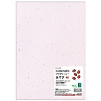 ヒサゴ プリンター用紙 サステナブルクラッポ あずき 薄口 10枚入 FSCSC07S 1ケース(5個(1個×5))（直送品）