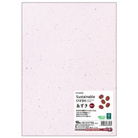 ヒサゴ プリンター用紙 サステナブルクラッポ あずき 厚口 10枚入 FSCSC06S 1ケース(5個(1個×5))（直送品）