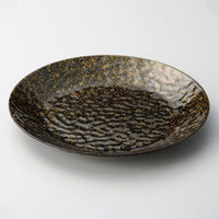 マイン メラミン食器 M11-376 大皿 φ36 金ちらし 1袋(1個)（直送品）