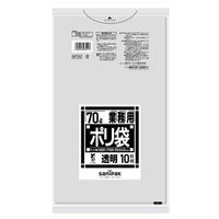日本サニパック エコ材質ゴミ袋 バイオマスポリ袋70L透明 N73V 1ケース(20個(1個×20))（直送品）