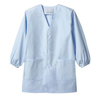 住商モンブラン PE111-6_1 シングル型給食衣 長袖 サックス 1号 1ケース(1個)（直送品）
