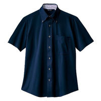 住商モンブラン ZK2712-9CB_4L ニットシャツ 兼用 半袖 ネイビー 4L 1ケース(1個)（直送品）