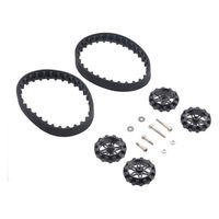 Pololu 30T トラックセット(黒) POLOLU-3033 1セット（直送品）