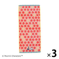 【アウトレット】MOOMIN ムーミン ブルームデイズ フェイスタオル 約34×75cm 1セット(1枚×3) 丸眞