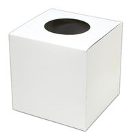 ササガワ イベント用品 37-7918 抽選箱 白 20cm角 1ケース(1個)（直送品）