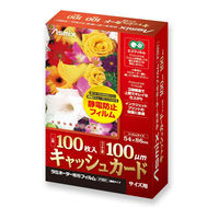 アスカ ラミネートフィルム キャッシュカードサイズ 100μ 100枚 F1021 1ケース(100個(1個×100))（直送品）