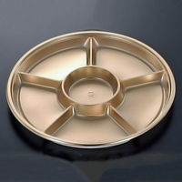 中央化学 オードブル容器 DX PD 丸38-6 G-BK 00778503 1袋(10個)（直送品）