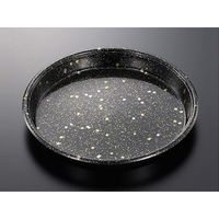 中央化学 寿司桶 HS 丸桶 60 黒金箔-BK 身 00610234 1ケース(80個(10個×8))（直送品）