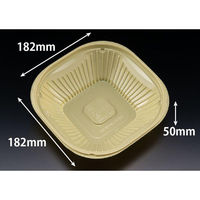 リスパック サラダ容器 バイオ リーフボウル 18-18B(50) きなり PBPX264 1ケース(600個(50個×12))（直送品）