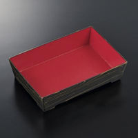 中央化学 寿司容器 SKS 17-12(43) 赤-黒金 身 00778735 1ケース(400個(25個×16))（直送品）