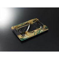 中央化学 弁当容器 CT宝台膳 23-16N 風葉BK 身 00772384 1ケース(600個(50個×12))（直送品）