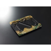 中央化学 弁当容器 CT宝台膳 23-19L 風葉BK 身 00772336 1ケース(600個(50個×12))（直送品）