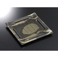 中央化学 刺身容器 CT 波ね皿 24-24 壮月BK-BK 身 00656169 1袋(50個)（直送品）