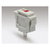 サトーパーツ スクリューレス端子台 パネル取付タイプ 300V-10A 赤 SL-8000-R 1個（直送品）