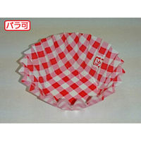 セイコー おかずカップ ラミケースOPP 6F チェック柄ピンク 500枚 00304275 1袋(1個)（直送品）