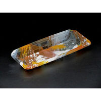 リスパック 刺身容器 バイオPET 流し盛 25-11B 海洋オレンジ FAPU412 1袋(50個)（直送品）