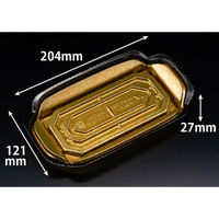 リスパック 刺身容器 バイオ 華ノ枠 20-12B 真打金 FHNW305 1袋(50個)（直送品）