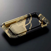 中央化学 寿司容器 HS澄板18-11 金継BK-BK 身 00650781 1ケース(1000個(50個×20))（直送品）