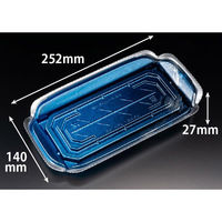 リスパック 刺身容器 バイオ 華ノ枠 25-14B ゆう箔銀 FHNW556 1ケース(600個(50個×12))（直送品）