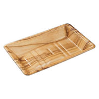 中央化学 発泡トレー 美栄え桶 25-15 木理BR 00770176 1ケース(1000個(50個×20))（直送品）