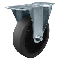 清水 静音キャスター 固定タイプ 100mm SH-CS100R 1セット(1個×2)（直送品）