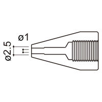 HAKKO ノズル 1.0mm 815/816用 A1500 1個（直送品）