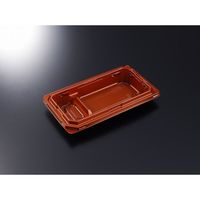 中央化学 弁当容器 CT宝台膳 23-13S メタDR 身 00787283 1袋(50個)（直送品）