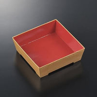 中央化学 寿司容器 SKS 13-13(43) 赤-木曽 身 00778723 1袋(25個)（直送品）