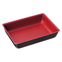 中央化学 寿司容器 角折 1合 赤-ねごろ 身 00709067 1ケース(750個(25個×30))（直送品）