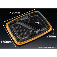 リスパック 弁当容器 バイオ マウント 24-18-2B セン茶 RHHS324 1ケース(600個(50個×12))（直送品）