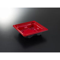 中央化学 どんぶり容器 CT活膳 15-15 赤-BK 身 00772353 1ケース(1200個(50個×24))（直送品）