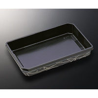 中央化学 刺身容器 HS 吉祥-2 黒-綾野 身 00689029 1ケース(600個(50個×12))（直送品）