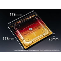 リスパック 寿司容器 バイオきわ盛3-3B おおみ金 RRAK512 1袋(50個)（直送品）