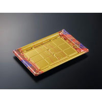 中央化学 刺身容器 CF宴角 34-23 華やぎV-BK 身 00762737 1袋(20個)（直送品）