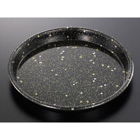 中央化学 寿司桶 HS 丸桶 70 黒金箔-BK 身 00599248 1ケース(60個(10個×6))（直送品）