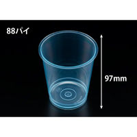 リスパック デザートカップ RD88-300 クリアー ブルー H05T057 1袋(25個)（直送品）