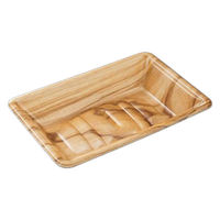 中央化学 発泡トレー 美栄え桶 20-13 木理BR 00770243 1袋(50個)（直送品）