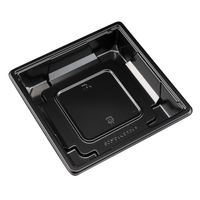 リスパック どんぶり容器 バイオ 饗格重 160B 黒 RHHM111 1ケース(800個(50個×16))（直送品）