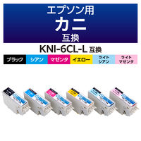 カラークリエーション エプソン（EPSON）用 互換インク CC-EKNIL-6PK 6色 KNI-6CL-L互換 カニ 1個（直送品）
