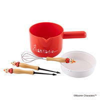 たこ焼き道具 4点セット（粉つぎ・粉ふるい・泡立て・ピック×2本） ムーミン リトルミイ 000DH7402 1個 貝印