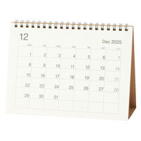 無印良品 バガス入りペーパー月曜始まりカレンダー 中 ２０２５年１２月～２０２６年１２月 約１４５×２００ｍｍ 卓上用 良品計画